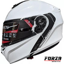 MT Storm SV Solid Flip Front Motorcycle Motorbike Helmet - Gloss White