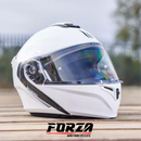 MT Storm SV Solid Flip Front Motorcycle Motorbike Helmet - Gloss White