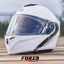 MT Storm SV Solid Flip Front Motorcycle Motorbike Helmet - Gloss White