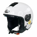 AIROH HELIOS JET OPEN FACE MOTORCYCLE HELMET - WHITE GLOSS